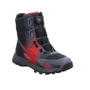 VADO Schneestiefel Junge Jungen- Snowboot Membran Grau Textil VADO Schneestiefel Junge Jungen- Snowboot Membran Grau Textil