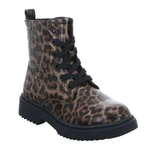 INDIGO Must-Have Winter-Stiefelchen Mädchen-Winter-Bottine Leopard Synthetik INDIGO Must-Have Winter-Stiefelchen Mädchen-Winter-Bottine Leopard Synthetik