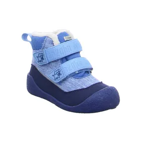 AFFENZAHN Komfortschuh Kleinkinder-Winter-Bottine Blau Textil AFFENZAHN Komfortschuh Kleinkinder-Winter-Bottine Blau Textil