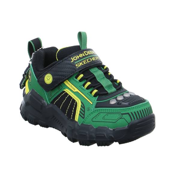 Bild 1 - SKECHERS Kleinkinder-Halbschuh Klett Grün Lederimitat Sneaker