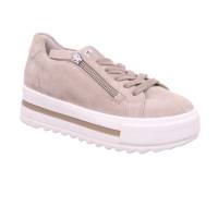 GABOR Sneaker Beige Leder mit Wechselfussbett