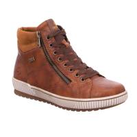 REMONTE Mid Cut Sneaker Cognac Leder mit TEX Membrane