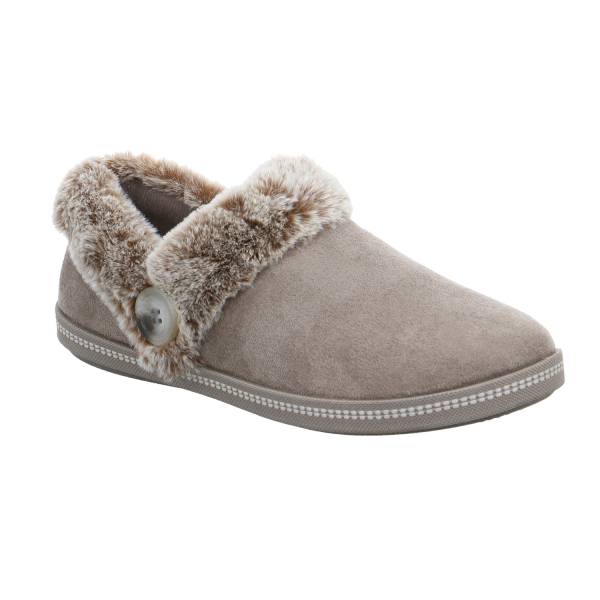 Bild 1 - SKECHERS Hausschuh Taupe Lederimitat