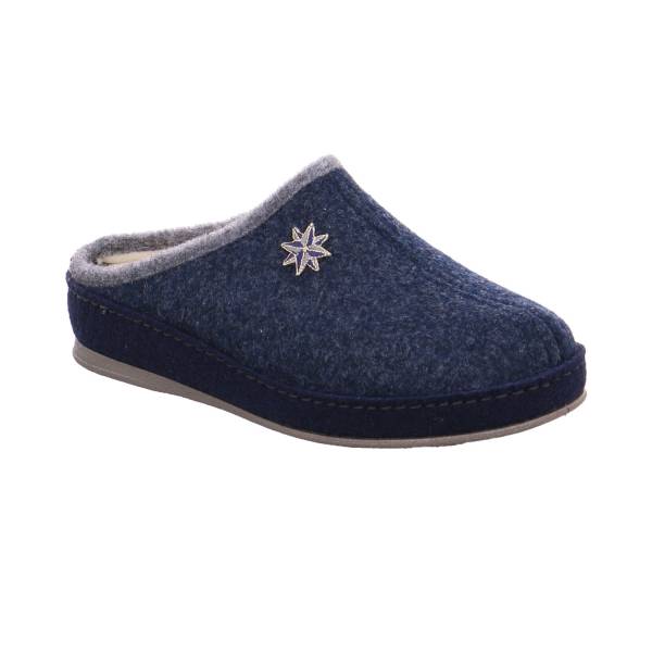 Bild 1 - SCHAWOS Pantoffel Blau Textil