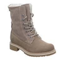 TAMARIS Boot Taupe Leder mit Tex-Membrane