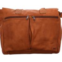 BEAR DESIGN Henkeltasche Cognac Leder mit Laptopfach