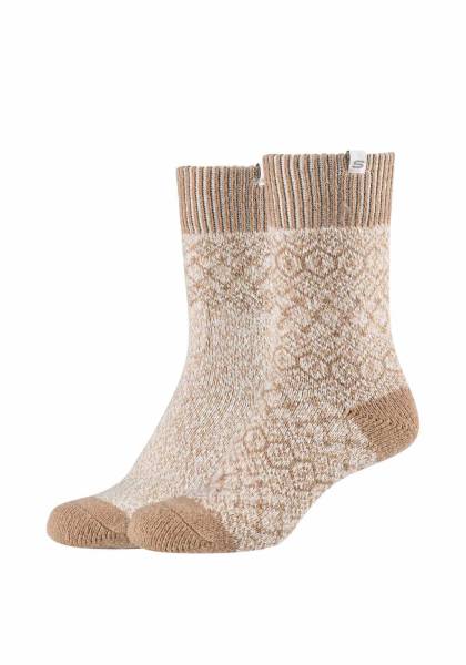 Bild 1 - SKECHERS Freizeitsocken Beige Textil softtouch 2-ER Pack