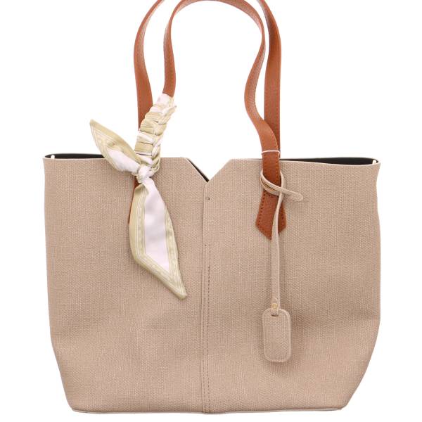 Bild 1 - RIEKER Shopper Beige Lederimitat mit Bag in Bag