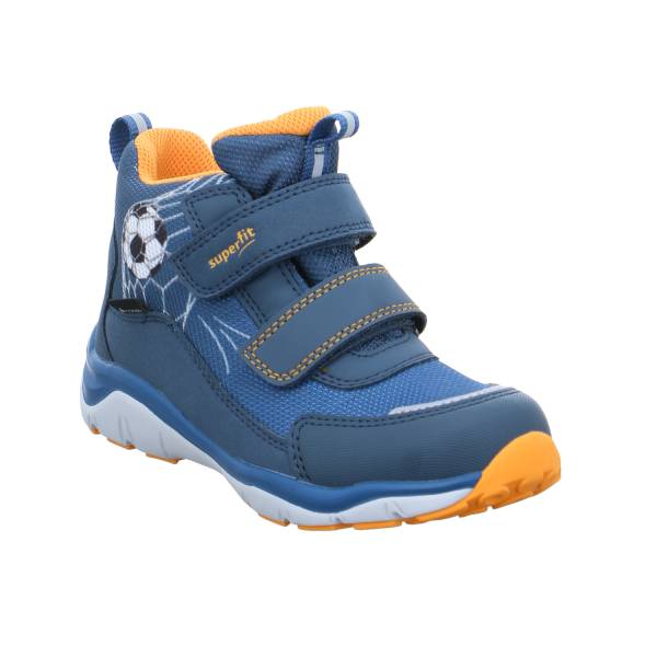 Bild 1 - SUPERFIT Kleinkinder-Sport -Halbschuh Blau Textil Sneaker