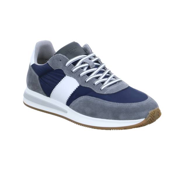 Bild 1 - FERNANDO STRAPPA Halbschuhe Sneaker Stoff Blau Leder