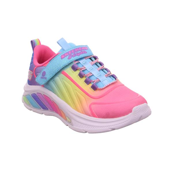 Bild 1 - SKECHERS Mädchen-Halbschuh Klett Rosa Textil Sneaker