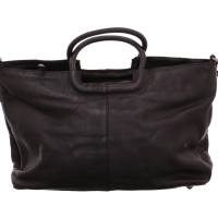 BEAR DESIGN Henkeltasche Schwarz Leder