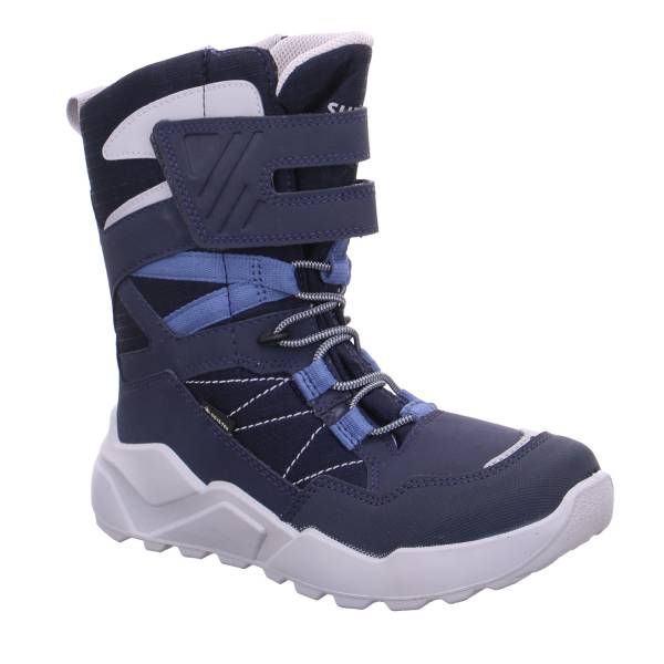 Bild 1 - SUPERFIT Jungen- Snowboot Membran Blau Textil Winterstiefel