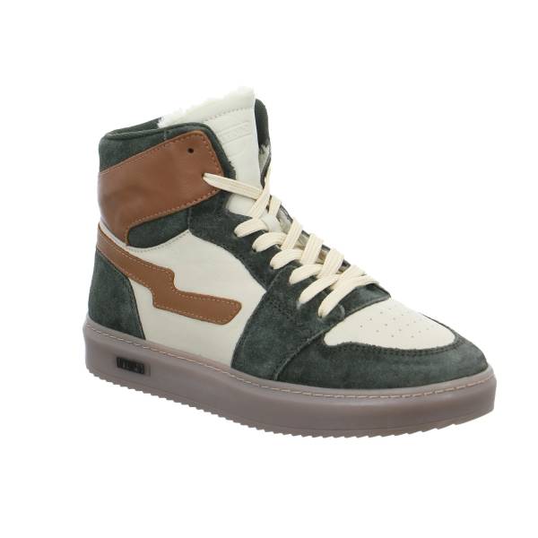 Bild 1 - HIP Jungen-Winter-Bottine Beige Leder Sneaker high