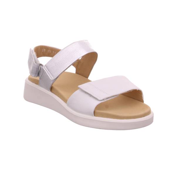 Bild 1 - ARA Comfort-Sandalette Weiss Leder mit Wechselfussbett