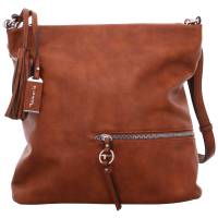 TAMARIS Beuteltasche Cognac Lederimitat