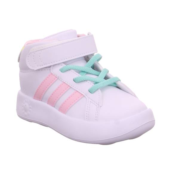 Bild 1 - ADIDAS Baby-Sport-Bottine Weiss Lederimitat Sneaker