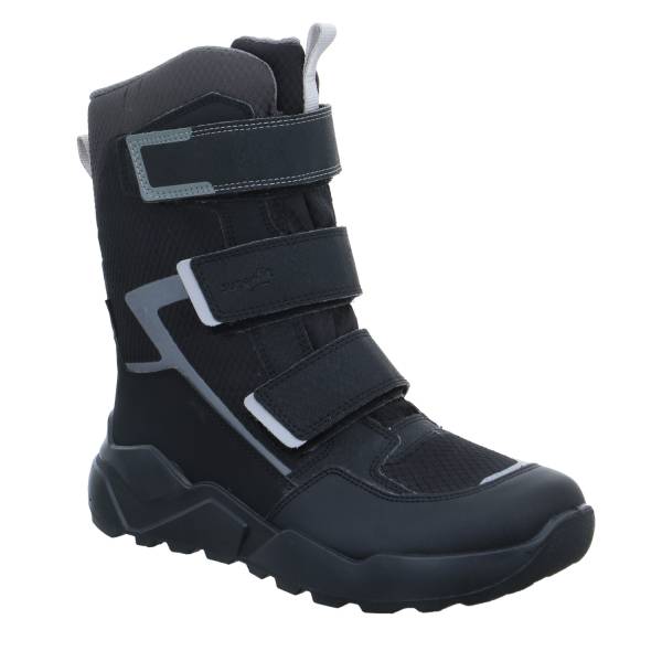 Bild 1 - SUPERFIT Jungen- Snowboot Membran Schwarz Textil Winterstiefel