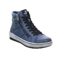 REMONTE Mid Cut Sneaker Blau Leder mit TEX Membrane