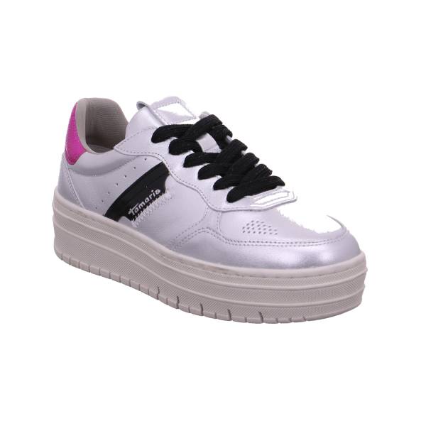 Bild 1 - TAMARIS Sneaker Silber Leder