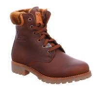 PANAMA JACK Boot Braun Leder mit Lammfellfutter