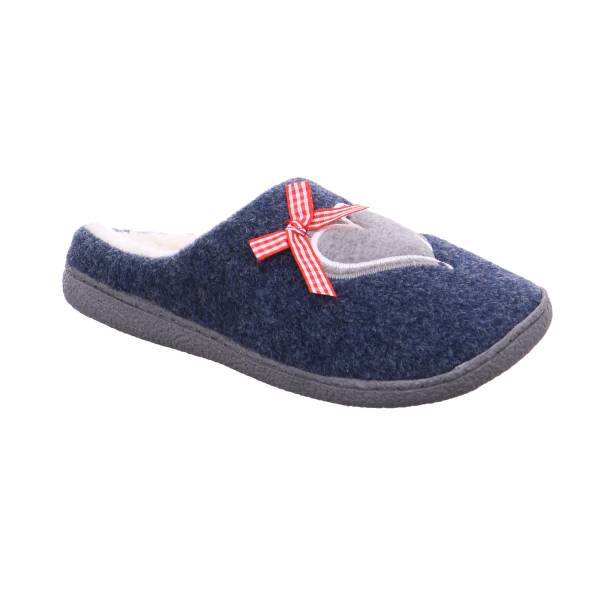 Bild 1 - SUPER CRACKS Pantoffel Blau Textil