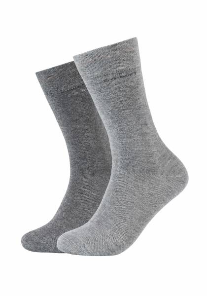 Bild 1 - CAMANO Freizeitsocken Grau Textil 2-ER Pack