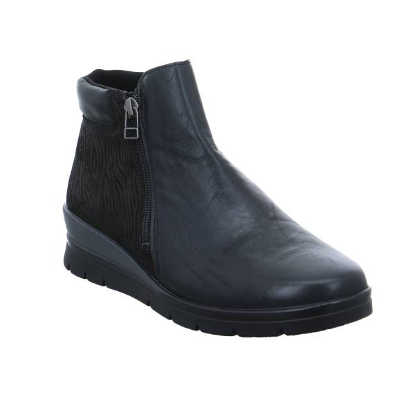 Bild 1 - VAN DER LAAN Comfort-Stiefelette Schwarz Leder mit 2RV