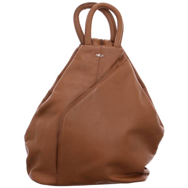 Bild 1 - NIKA Rucksack gross Cognac Leder