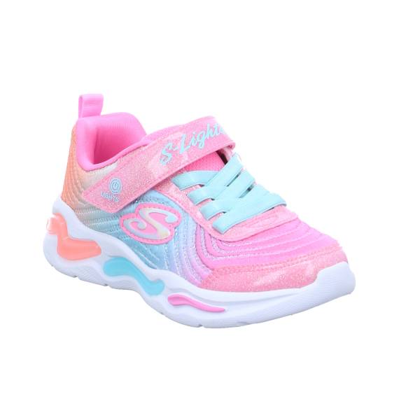 Bild 1 - SKECHERS Kleinkinder-Halbschuh Klett Rosa Textil Sneaker