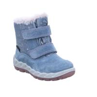 SUPERFIT Kleinkinder-Snowboot Membran Blau Textil Baby Winterstiefel Mädchen