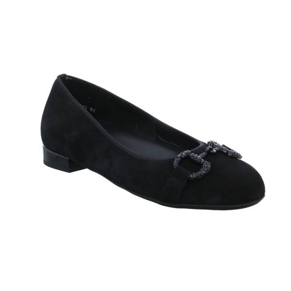 Bild 1 - ARA Comfort-Ballerina Schwarz Leder mit Wechselfussbett