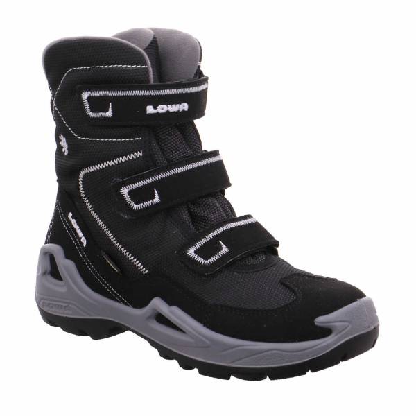 Bild 1 - LOWA Jungen- Snowboot Membran Schwarz Textil Winterstiefel