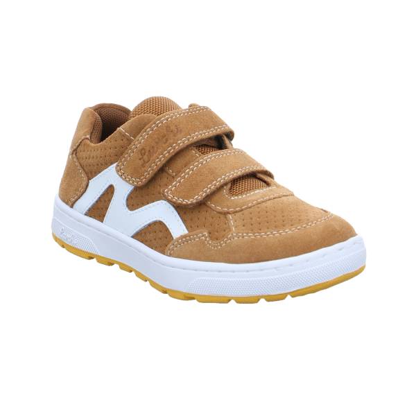 Bild 1 - LURCHI Kleinkinder-Halbschuh Klett Cognac Leder Sneaker