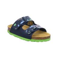 BIOLife Kinder-Pantolette Blau Lederimitat Unisex