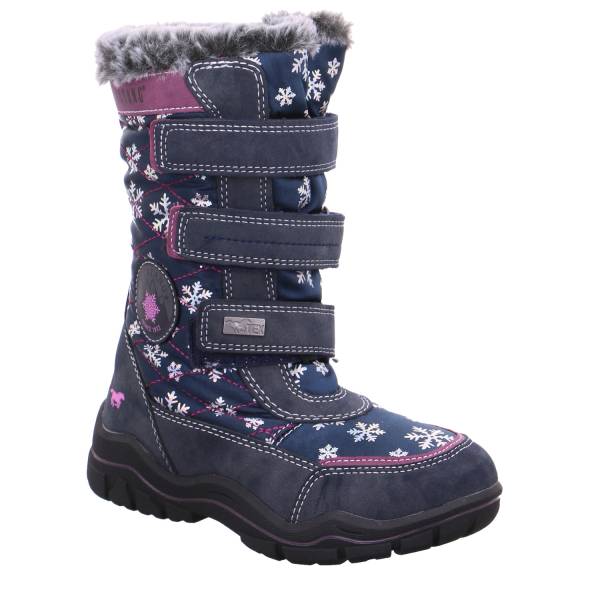 Bild 1 - MUSTANG Mädchen-Snowboot Membrane Dunkelblau Synthetik Snow-Boot