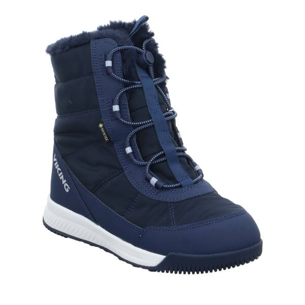 Bild 1 - VIKING Mädchen-Snowboot Membrane Blau Textil Mädchen Schneestiefel