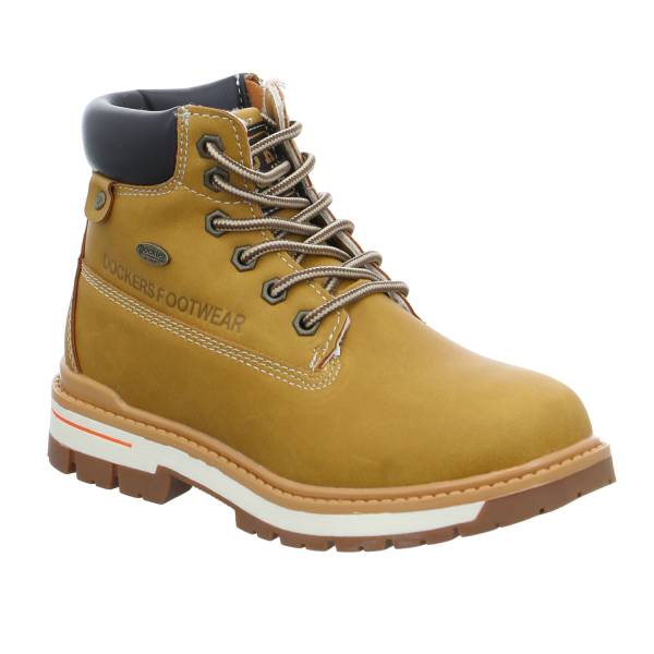 Bild 1 - DOCKERS Jungen-Winter-Bottine Camel Lederimitat Winter-Boot