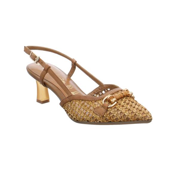 Bild 1 - TAMARIS Slingpumps Cognac Leder