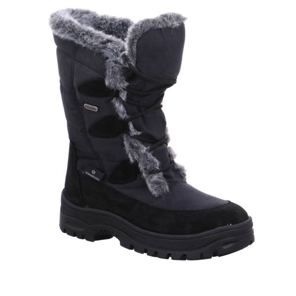 Bild 1 - SCHUHENGEL Snowboot Schwarz Lederimitat mit Tex-Membrane