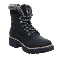 TAMARIS Boot Schwarz Leder mit Tex - Membrane