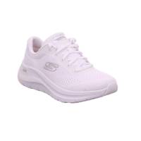 SKECHERS Sneaker Weiss Textil mit Wechselfussbett Vegan