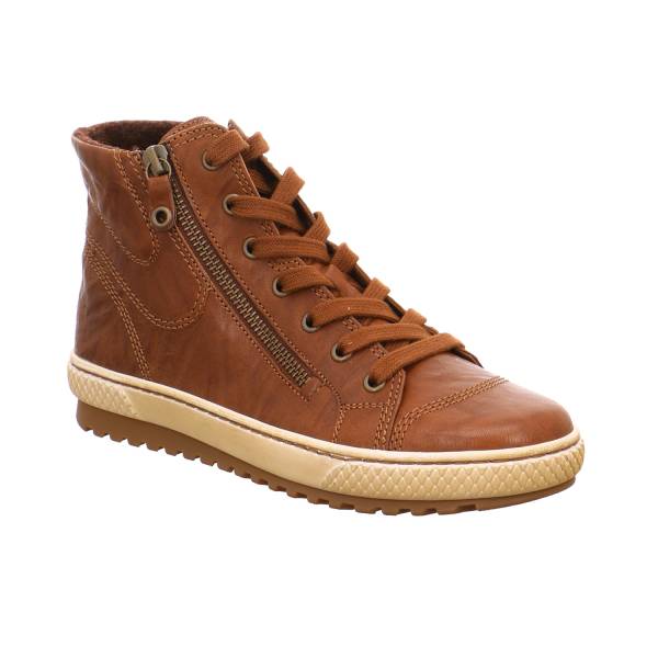 Bild 1 - GABOR Mid Cut Sneaker Cognac Leder mit Wechselfussbett