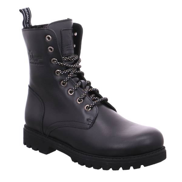 Bild 1 - PANAMA JACK Boot Schwarz Leder mit Lammfellfutter