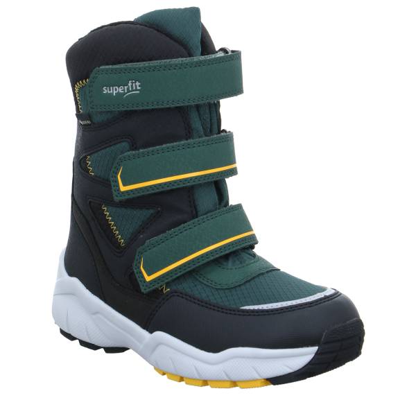 Bild 1 - SUPERFIT Jungen- Snowboot Membran Grün Textil Winterstiefel