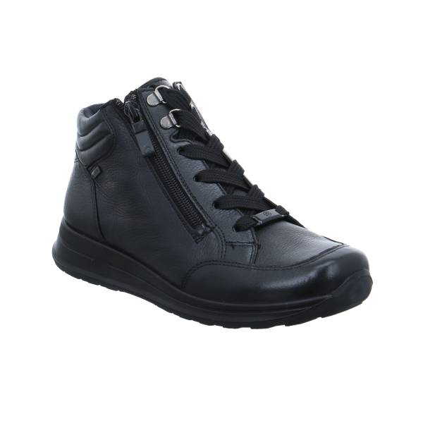 Bild 1 - ARA Comfort-Mid Cut Sneaker Schwarz Leder mit Gore Tex