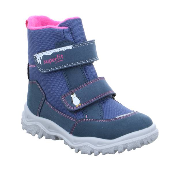 Bild 1 - SUPERFIT Kleinkinder-Snowboot Membran Blau Textil Winterstiefel Mädchen