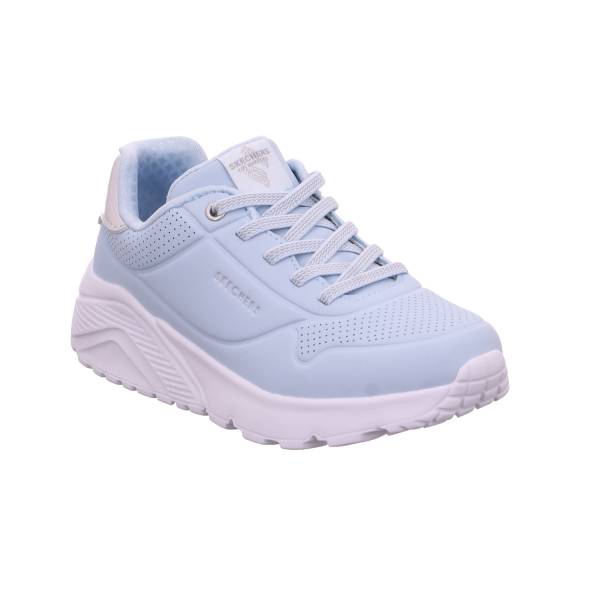 Bild 1 - SKECHERS Mädchen-Halbschuh Binder Hellblau Lederimitat Sneaker