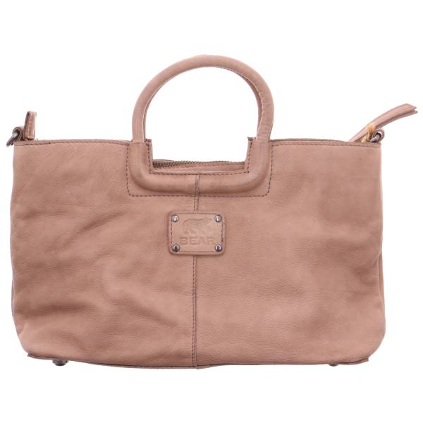 Bild 1 - BEAR DESIGN Henkeltasche Taupe Leder