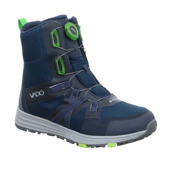 Bild 1 - VADO Jungen- Snowboot Membran Blau Textil Winter-Sneaker high